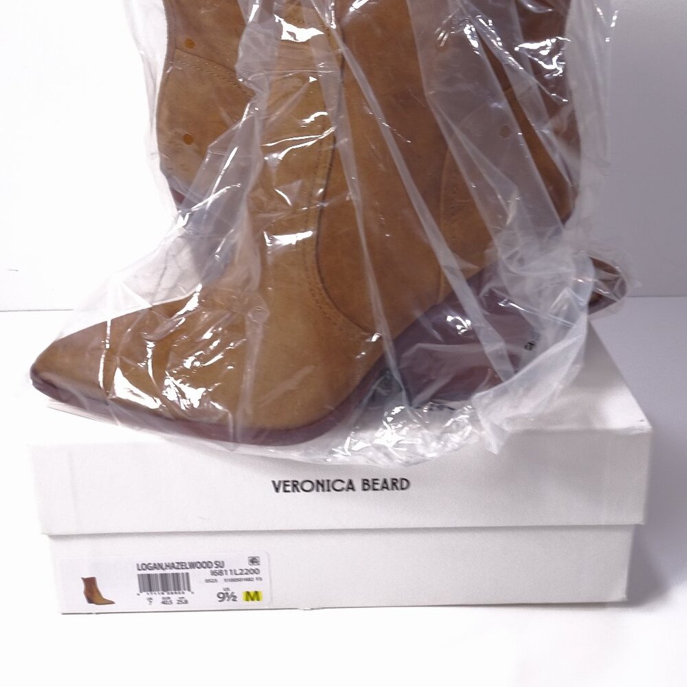 Veronica Beard Women's Logan Suede Booties Boots Hazelwood NIB 498 9.5 - Picture 9 of 16